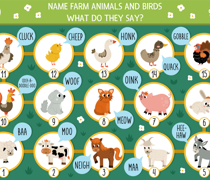 Farm Animals Sound Puzzle